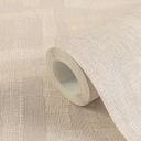 Struktureret tapet med linnedlook Beige Cream - Geometrisk mønster 