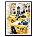 Póster Hugonnard - Acuarela: Taxis de New York