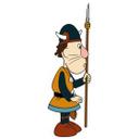 Muursticker Gorm 1 - Wickie de Viking
