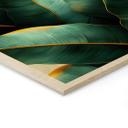 Cuadro de madera Hojas de plátano exóticas - Jaszke