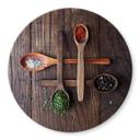 Tableau sur verre Aleksandrova - Epices diverses - Rond