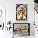 Akrylbillede Bosschaert - blomstervase i en vinduesniche