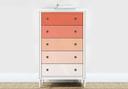 Vinilo adhesivo muebles, vinilo decorativo - lavable - color naranja degradado