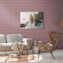 Landhus ternet tapet - non-woven tapet ternet fra A.S. Création PVC-fri lilla 386645