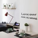 Muursticker Liefde gaat door de maag