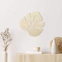 Décoration murale en bois peuplier  - Feuille Monstera 01