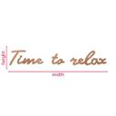 Decoración en madera de caoba - Tiempo de relax
