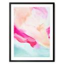 Póster Pinceladas Rosa y Turquesa - Haniff