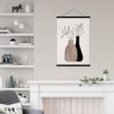Póster de tela Kubistika - Plantas minimalistas