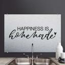 Stænkplade - Happiness is homemade - AluDibond
