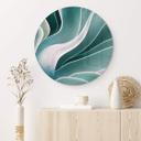 Tableau sur verre rond Wechsler - Agave à la lumière du matin