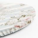 Rundt lærredsbillede shabby chic blomster