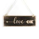 Houten Bordje - Love