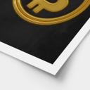 Plakat med Bitcoin-logo