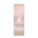 Póster de tela Puesta de sol sobre la playa y el mar - Sisi & Seb - Panorama