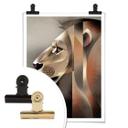 Plakat - Braun - Lion