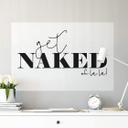 Zelfklevende Poster Get Naked
