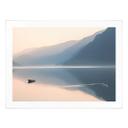 Póster Davidsson - Lago y montañas en pintoresca armonía
