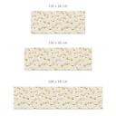 Stænkplade til køkken Minimalistiske blomster i creme og guld - Annick