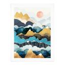 Póster pico de montaña por encima de las nubes - SpaceFrog Designs