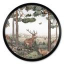 Póster Kikki Belle - Animales autóctonos en el bosque - Redondo