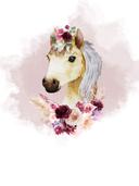 Poster Poney + Texte à personnaliser