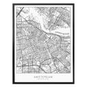Póster mapa ciudad Amsterdam