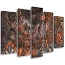 5 stykke lærredstryk Deep Jungle