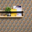 papel pintado 3D diseño francés amarillo azul - papel pintado tejido-no tejido salón