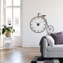 Wallsticker Retro Fahrrad Wanduhr - 96x80 cm