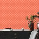 Abstrakt vintage tapet rød orange - retro ikke-vævet tapet grafik - mønster tapet