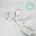 A.S. Création Lovely Kids Frise autocollante enfant - Bleu, Blanc