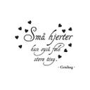 Wallsticker -  Sma hjerter...