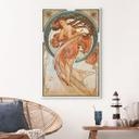 Canvasbillede kunsttryk - Mucha - Fire kunstarter: Dansen