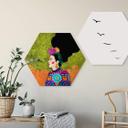 Hexagone - Alu-Dibond Hülya - Portrait de Frida 