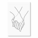 Akrylbillede 1X Studio - Line Art Hand in Hand