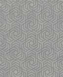 Non-woven tapet med 3D-look i grå grafik 