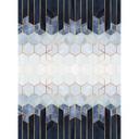 Fototapet - Frederiksson - Blue & White Hexagons