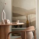 COSMOPOLITAN 3D buet niche tapet creme beige brun - moderne ikke-vævet tapet