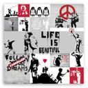 Canvasbillede, Banksy komposition graffiti