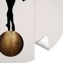 Fototapet - Rundt Kubistika - Prima Ballerina - vliesetapet/selvklæbende non-woven tapet