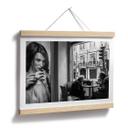 Póster Sarmento - Convivencia en un café