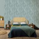 Bladtapet, mønstret tapet, Erismann Martinique grøn non-woven tapet