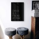 Decoración acrílica El caos es amigo mío