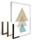 Plakat - Nouveauprints - Triangles Aqua