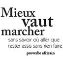 Muursticker Mieux vaut marcher