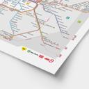 Poster BVG Berlin - Plan de métro de Berlin