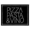 Póster Pizza Pasta & Vino negro