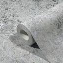 Papel pintado no tejido con ornamento gris efecto hormigón