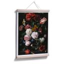 Poster de Heem - Stillleben mit Blumen in einer Glasvase
